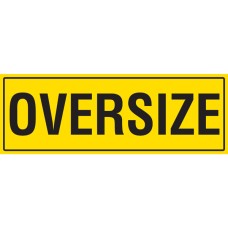 OVERSIZE 1200 x 450mm Class 2 Reflective Sign - Aluminium Plate